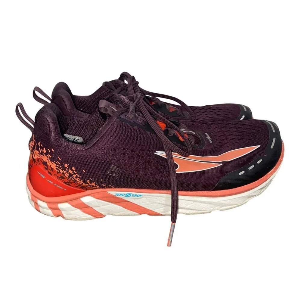 Altra Torin 5 Purple & Orange Running Shoes Womens Size 8.5 Zero Drop FootShape
